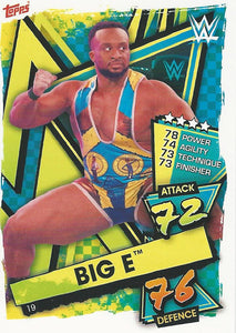 WWE Topps Slam Attax 2021 Trading Card Big E No.19