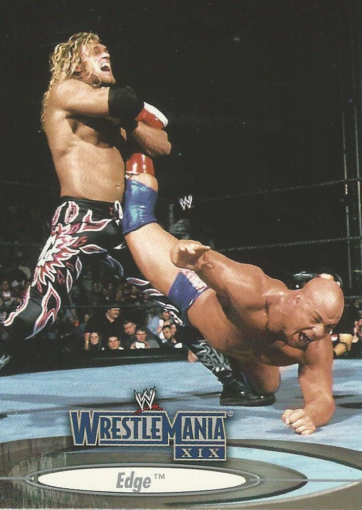 WWE Fleer Wrestlemania XIX Trading Cards 2003 Edge No.19