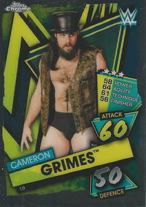 WWE Topps Slam Attax Chrome 2021 Trading Cards Cameron Grimes No.19