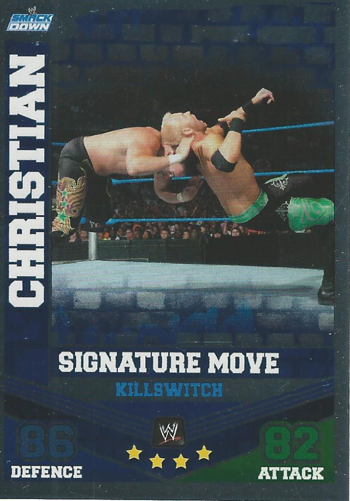 WWE Topps Slam Attax Mayhem 2010 Trading Card Christian No.19