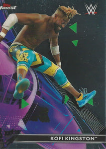 WWE Topps Finest 2021 Trading Cards Kofi Kingston No.19