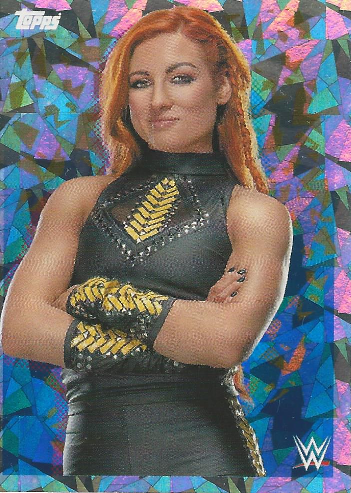 WWE Topps Road to Wrestlemania Stickers 2021 Becky Lynch No.19