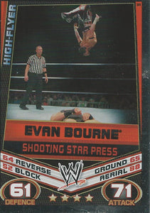 WWE Topps Slam Attax Rebellion 2012 Trading Card Evan Bourne No.19