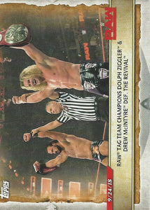 WWE Topps Road to Wrestlemania 2020 Trading Cards Dolph Ziggler and Drew McIntyre No.19