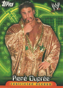 WWE Topps Insider 2006 Trading Cards US Rene Dupree No.19