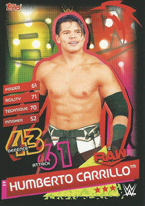 WWE Topps Slam Attax Reloaded 2020 Trading Card Humberto Carrillo No.19