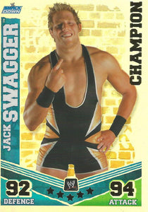 WWE Topps Slam Attax Mayhem 2010 Trading Card Jack Swagger No.1