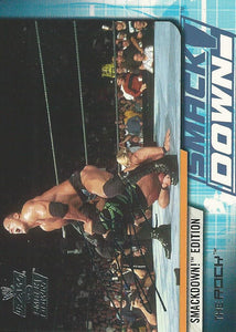 WWE Fleer Raw vs Smackdown Trading Card 2002 The Rock No.1