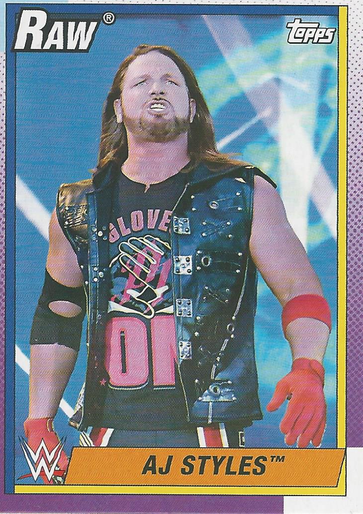WWE Topps Heritage 2021 Trading Card AJ Styles No.1