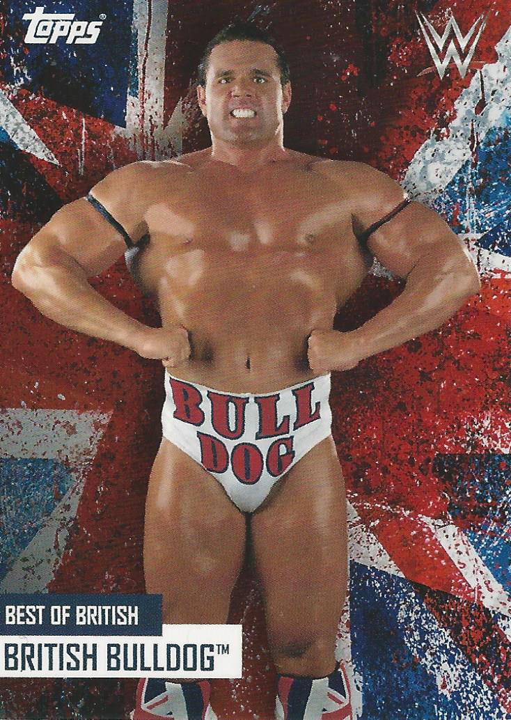 WWE Topps Best of British 2021 Trading Card British Bulldog