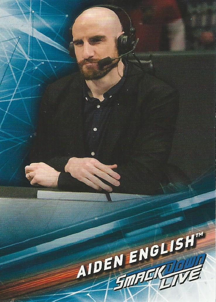 WWE Topps Smackdown 2019 Trading Cards Aiden English No.1