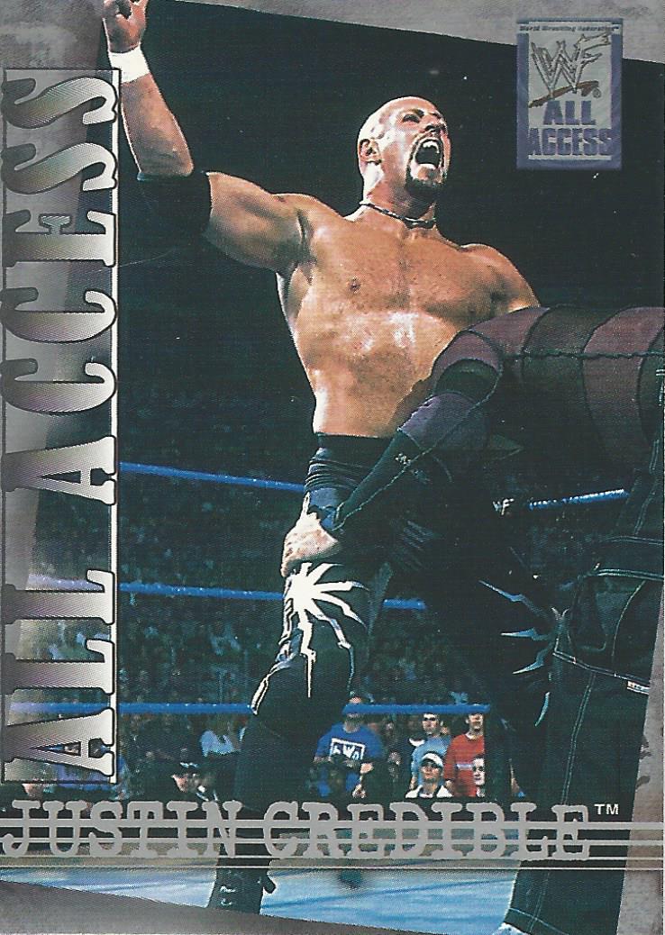 WWF Fleer All Access Trading Cards 2002 Justin Credible No.1