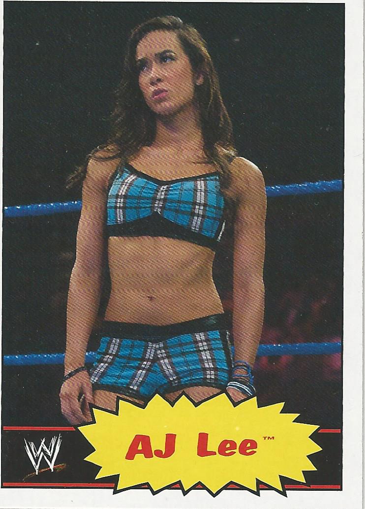 WWE Topps Heritage 2012 Trading Cards AJ Lee No.1