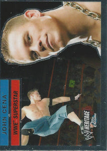 WWE Topps Chrome Heritage Trading Card 2006 John Cena No.1