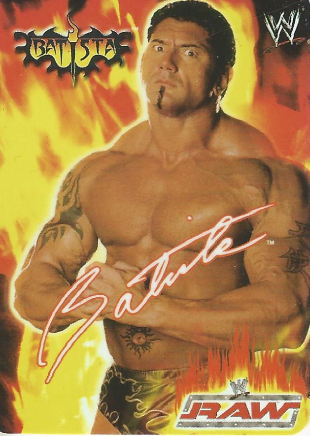 WWE Smackdown Tesla 2004 Trading Cards Batista No.1