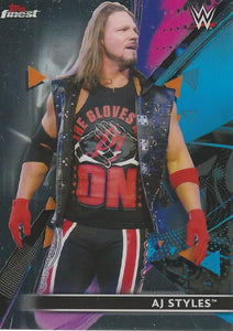 WWE Topps Finest 2021 Trading Cards AJ Styles No.1