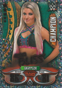 WWE Topps Slam Attax Live 2018 Trading Card Alexa Bliss Champion No.1