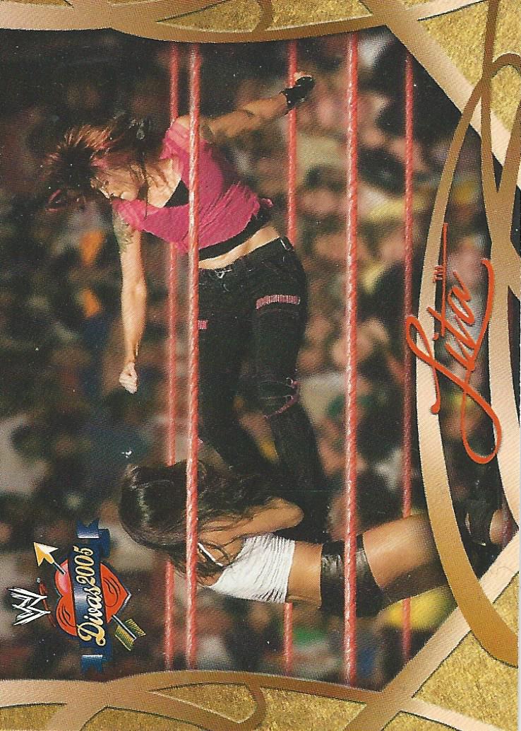 WWE Fleer Divas 2005 Trading Cards Lita No.1