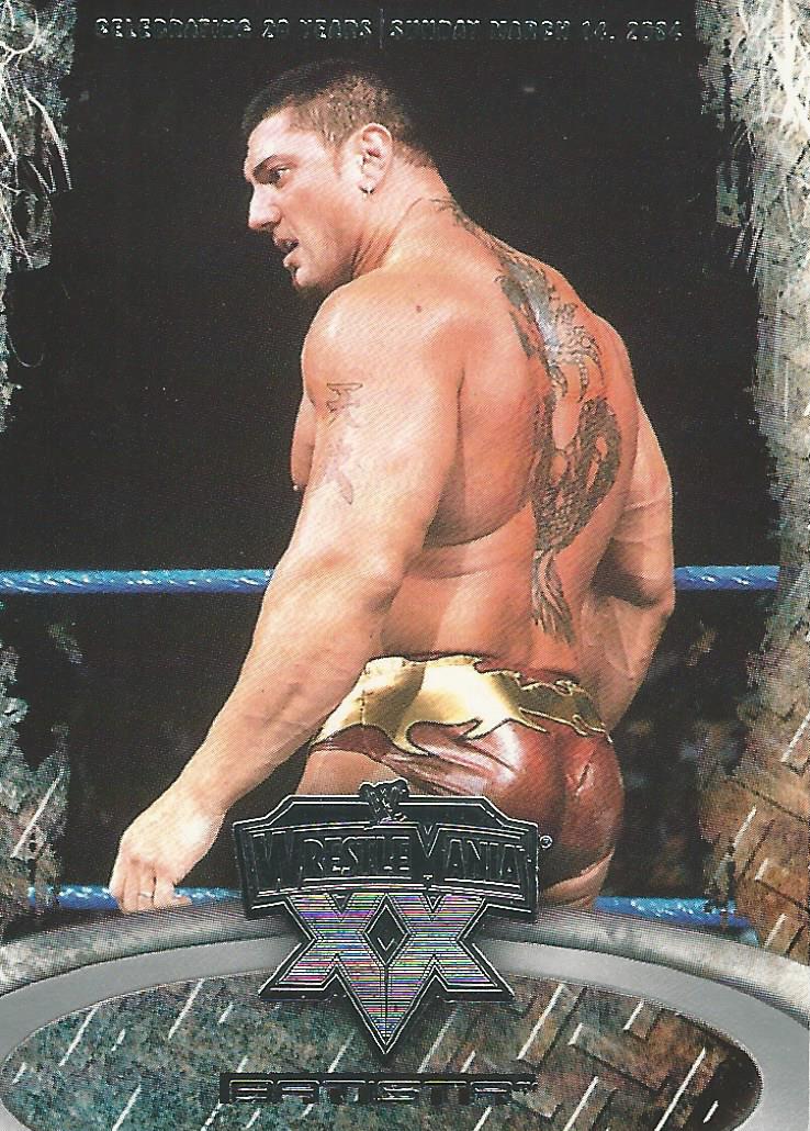 WWE Fleer Wrestlemania XX Trading Card 2004 Batista No.1