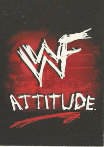 WWF Superstarz 1998 Trading Cards Attitude Logo No.1