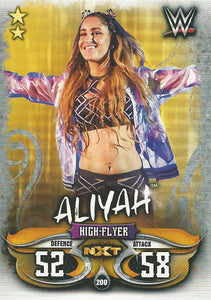 WWE Topps Slam Attax Live 2018 Trading Card Aliyah NXT No.200