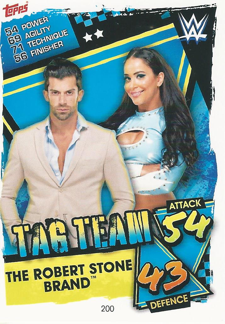 WWE Topps Slam Attax 2021 Trading Card The Robert Stone Brand No.200