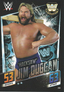 WWE Topps Slam Attax 2015 Then Now Forever Trading Card Hacksaw Jim Duggan No.200