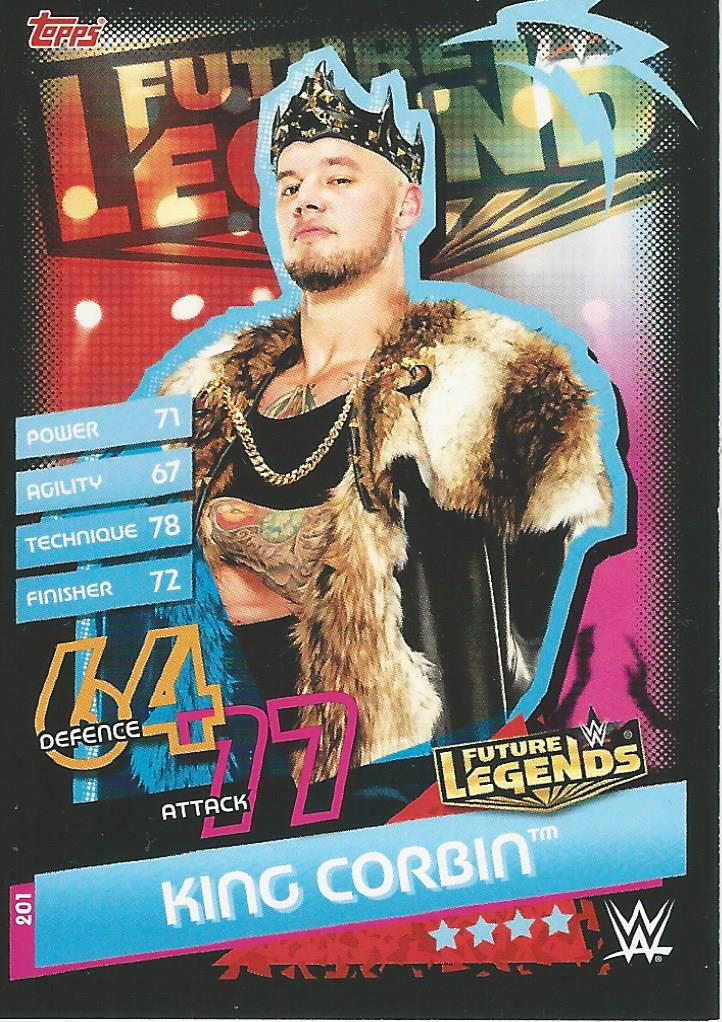 WWE Topps Slam Attax Reloaded 2020 Trading Card King Corbin No.201