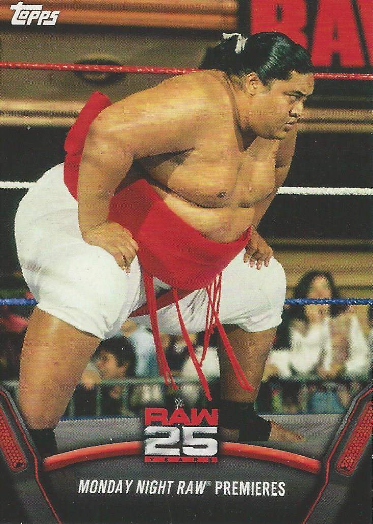 WWE Topps Then Now Forever 2018 Trading Cards Yokozuna Raw-1