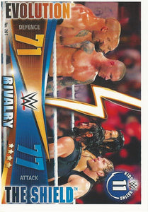 WWE Topps Slam Attax Rivals 2014 Trading Card Evolution vs The Shield No.201