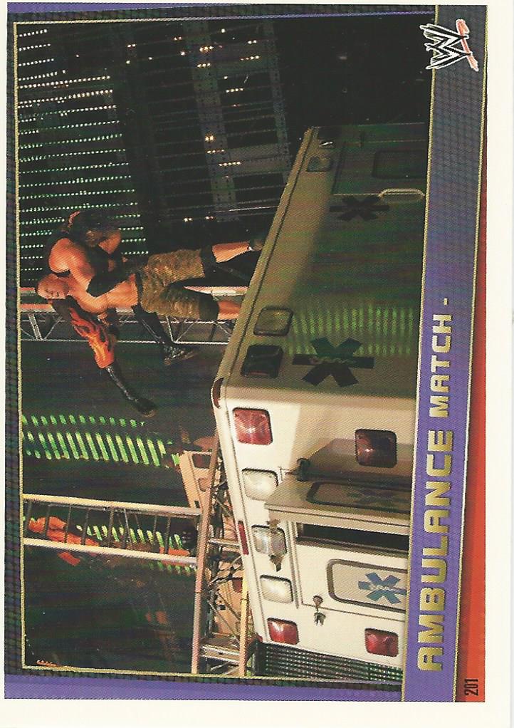WWE Topps Slam Attax Rebellion 2012 Trading Card Ambulance Match No.201
