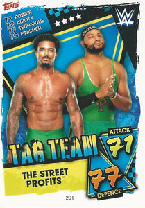 WWE Topps Slam Attax 2021 Trading Card The Street Profits No.201