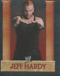WWE Merlin Heros 2008 Stickers Jeff Hardy Foil No.202