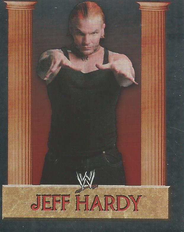 WWE Merlin Heros 2008 Stickers Jeff Hardy Foil No.202