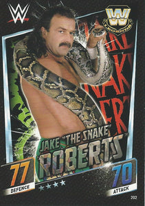 WWE Topps Slam Attax 2015 Then Now Forever Trading Card Jake the Snake Roberts No.202