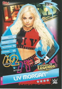 WWE Topps Slam Attax Reloaded 2020 Trading Card Liv Morgan No.202