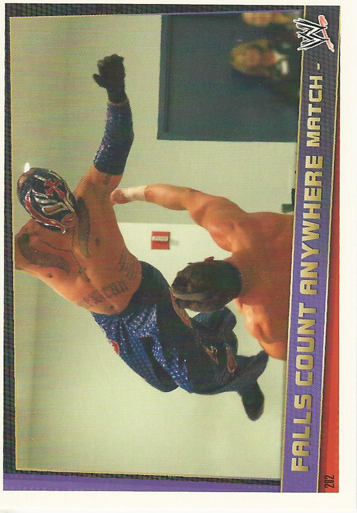 WWE Topps Slam Attax Rebellion 2012 Trading Card Falls Count Anywhere Match No.202