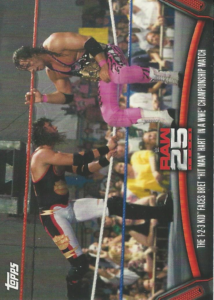 WWE Topps Then Now Forever 2018 Trading Cards Bret Hart Raw-3