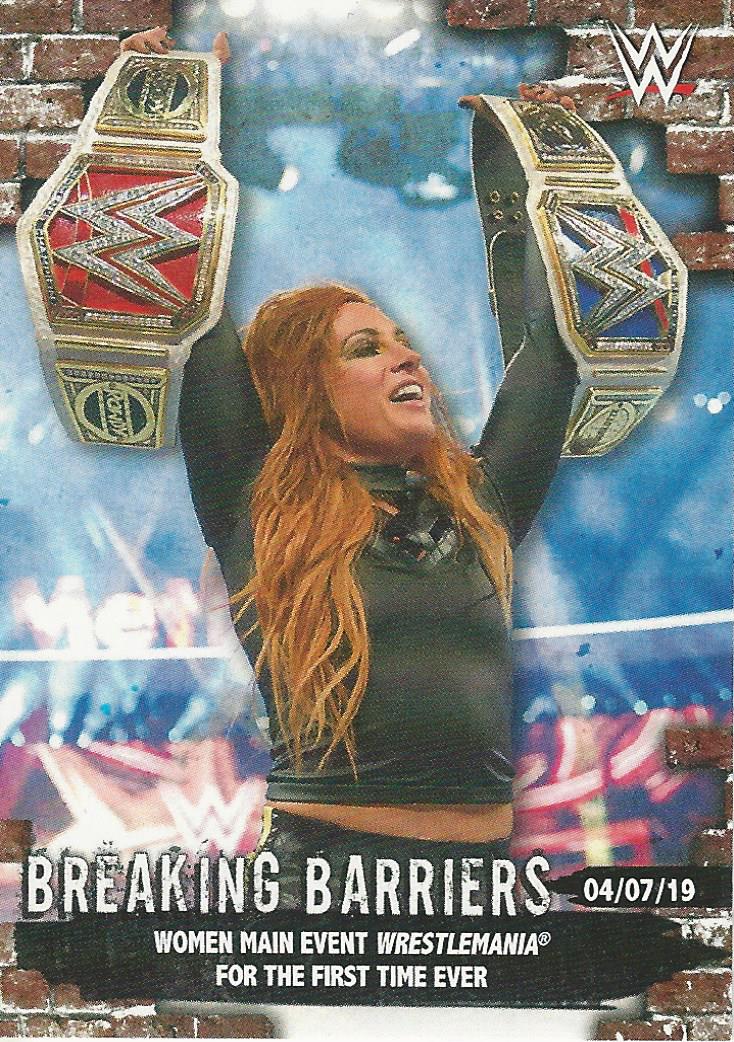 WWE Topps Women Division 2020 Trading Cards Becky Lynch BB-10