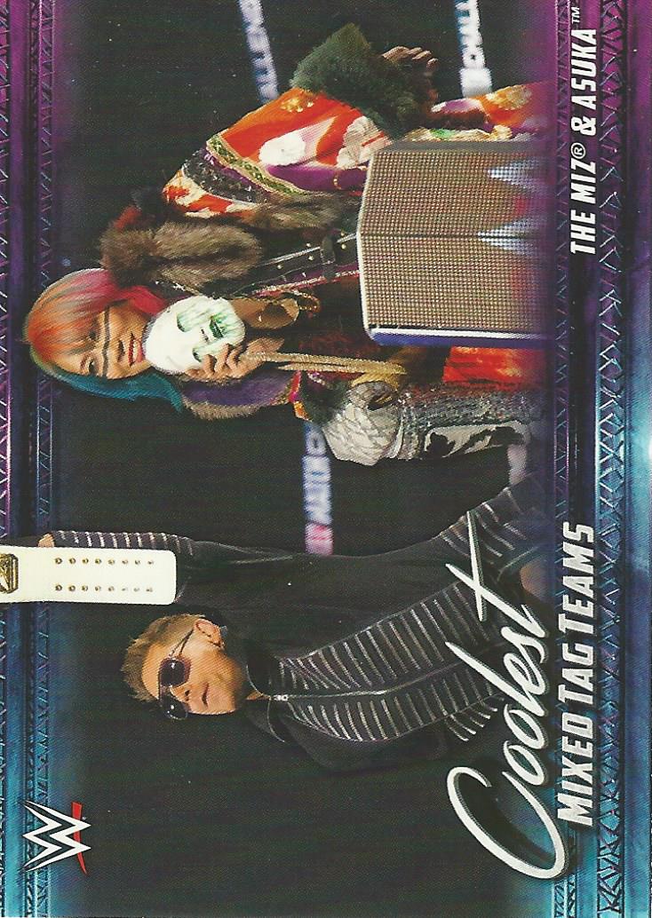 WWE Topps 2021 Trading Card The Miz and Asuka MT-6