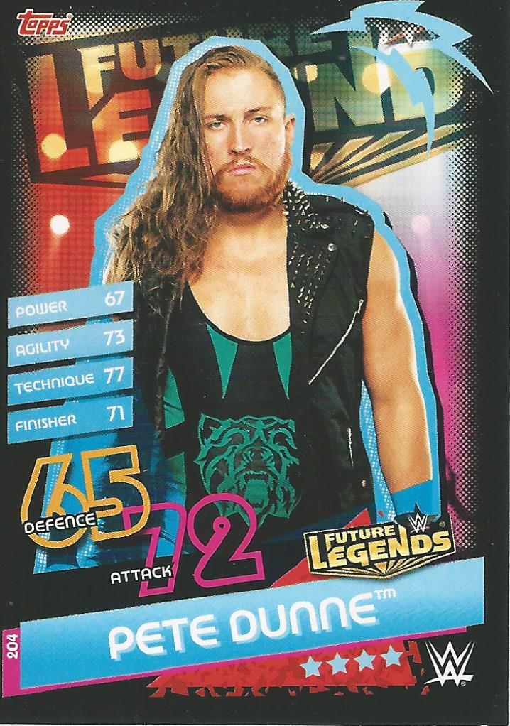 WWE Topps Slam Attax Reloaded 2020 Trading Card Pete Dunne No.204