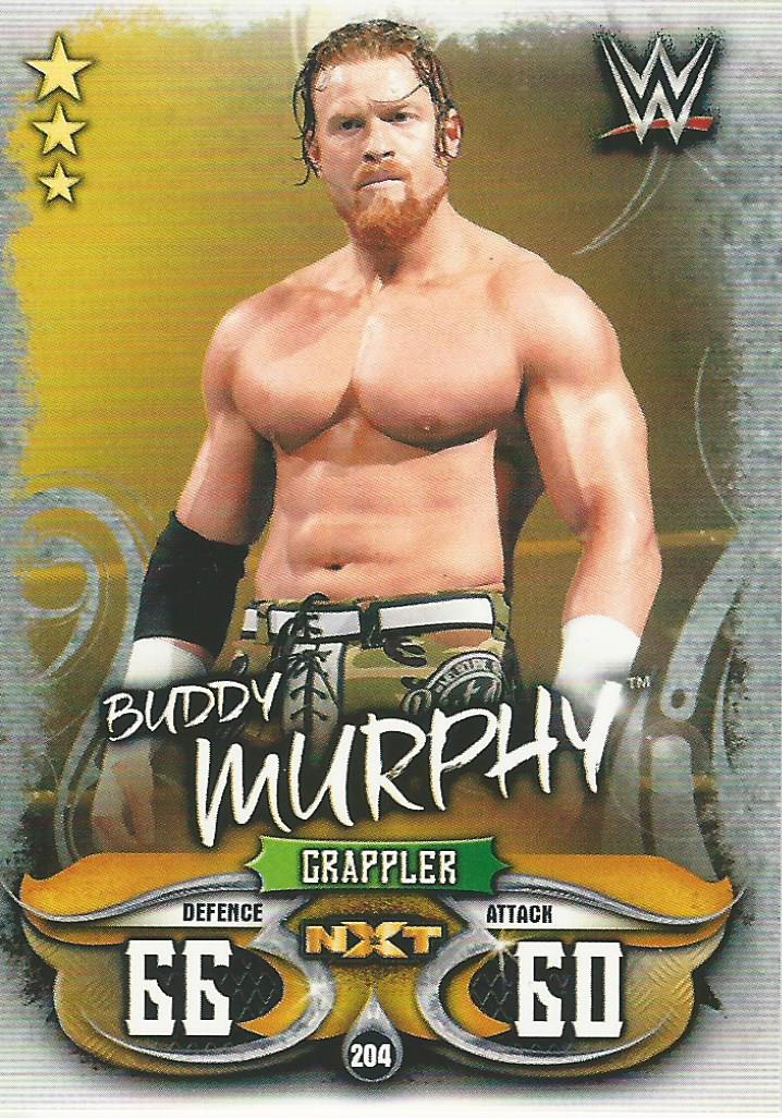 WWE Topps Slam Attax Live 2018 Trading Card Buddy Murphy NXT No.204