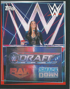 WWE Topps Road to Wrestlemania Stickers 2021 Stephanie McMahon No.204