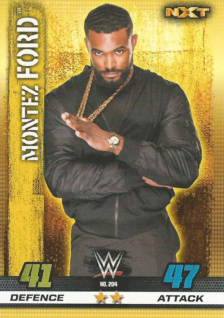 WWE Topps Slam Attax 10th Edition Trading Card 2017 NXT Montez Ford No.204