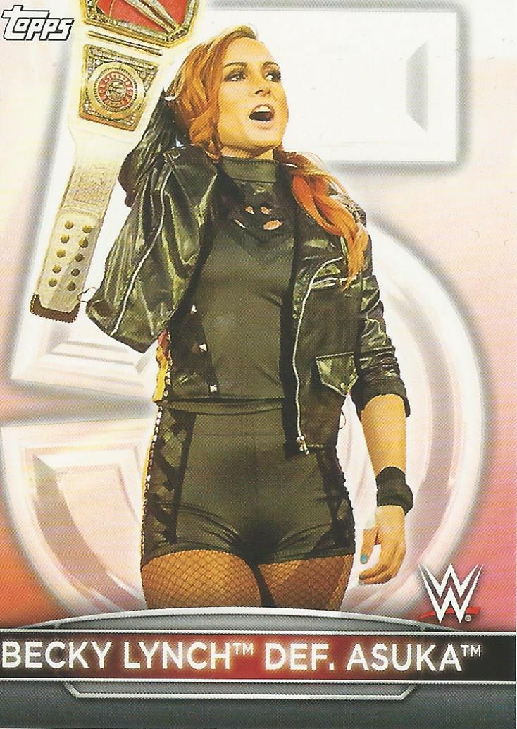 WWE Topps Women Division 2021 Trading Card Becky Lynch RC-9
