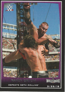 WWE Topps Road to Wrestlemania 2015 Trading Cards Randy Orton No.104