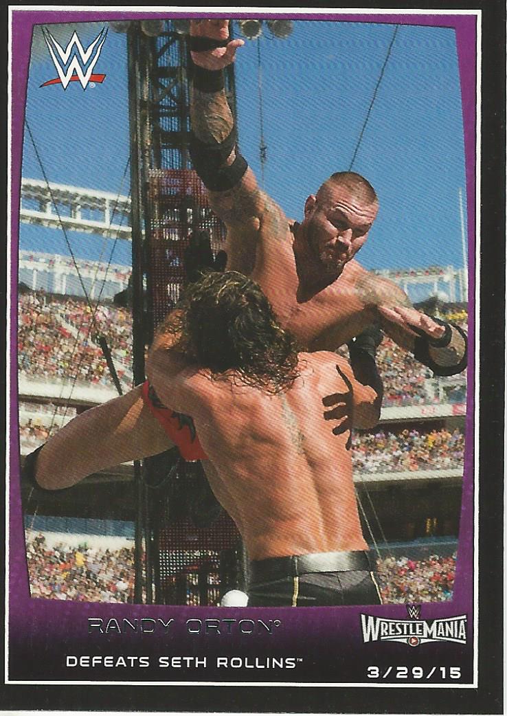 WWE Topps Road to Wrestlemania 2015 Trading Cards Randy Orton No.104