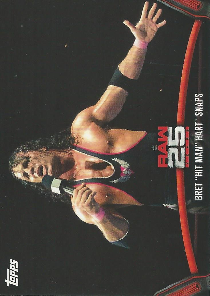 WWE Topps Then Now Forever 2018 Trading Cards Bret Hart Raw-5