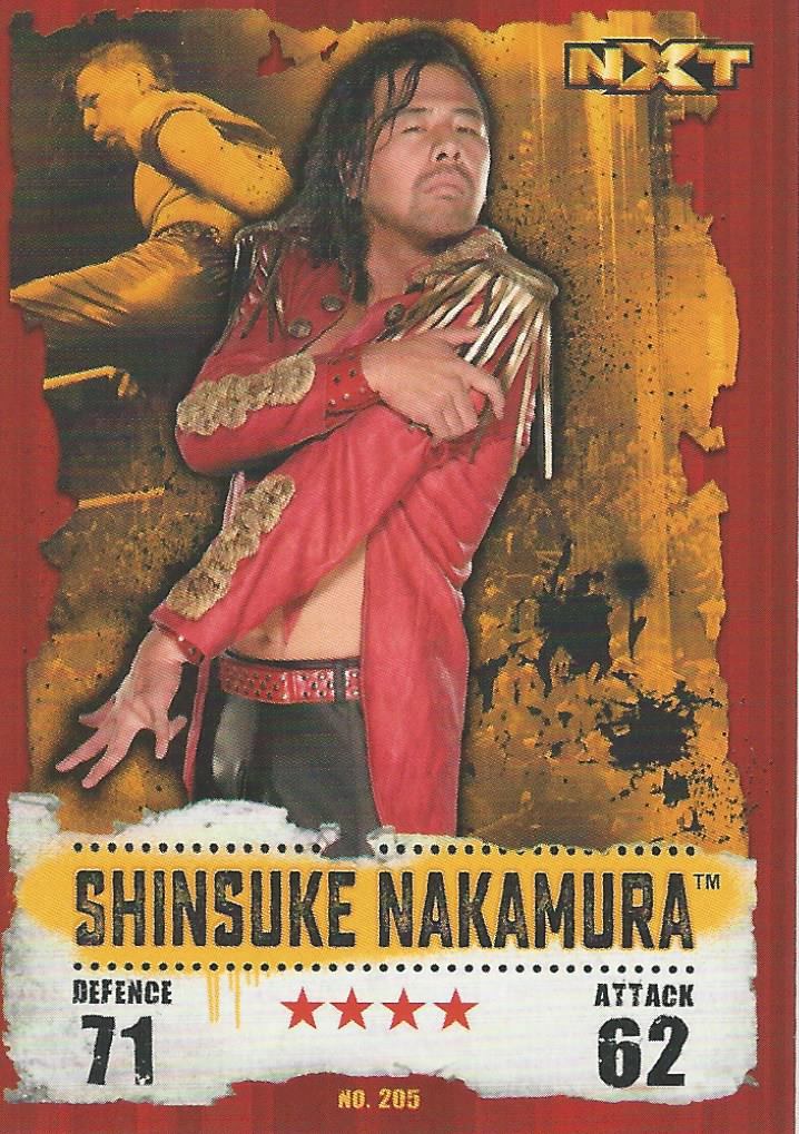 WWE Topps Slam Attax Takeover 2016 Trading Card Shinsuke Nakamura No.205