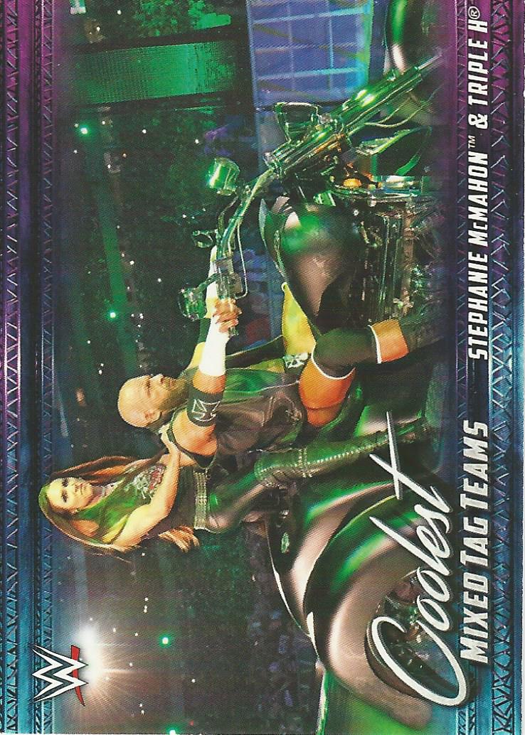 WWE Topps 2021 Trading Card Triple H and Stephanie MT-7